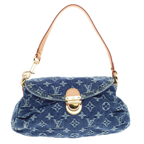 Pre-Owned Louis Vuitton Denim Pleaty Bag 213782/1 | Rebag