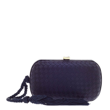 Bottega Veneta Tassel Clutch Intrecciato Satin -