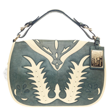 Ralph Lauren Cowboy Saddle Bag Lizard -