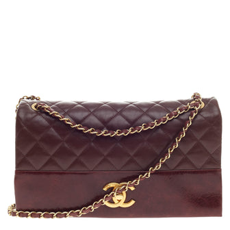 Chanel Soft Elegance Flap Bag Distressed Calfskin Jumbo