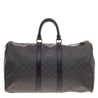 Louis Vuitton Keepall Damier Carbone 45