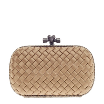 Bottega Veneta Box Knot Clutch Satin Small