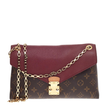 Louis Vuitton Pallas Chain Shoulder Bag Monogram Canvas and Calf Leather