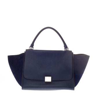 Celine Trapeze Suede Medium - Designer Handbag