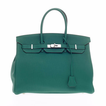 Hermes Birkin Malachite Green Togo with Palladium Hardware 35