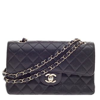 Chanel Vintage Classic Double Flap Caviar Small