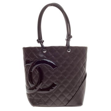 Chanel Cambon Tote Quilted Leather Small