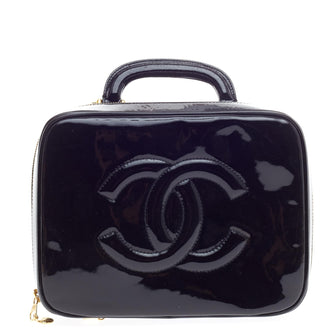 Chanel CC Strap Cosmetic Case Patent -
