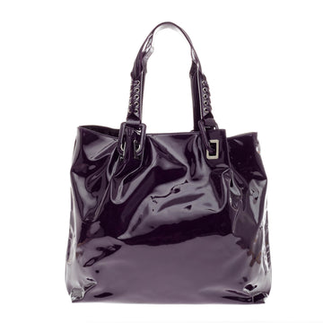 Roger Vivier Braided Shopper Tote Patent Large