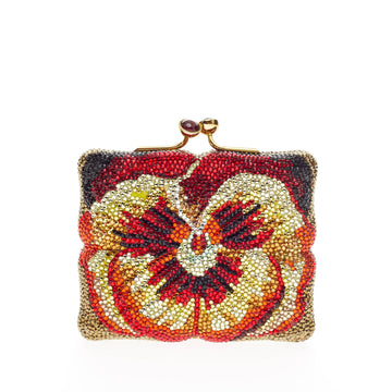 Floral Minaudiere Crystal Small