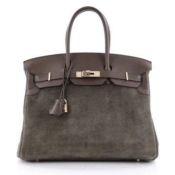 Hermes Birkin Handbag Green Grizzly with Swift with Gold 1915903