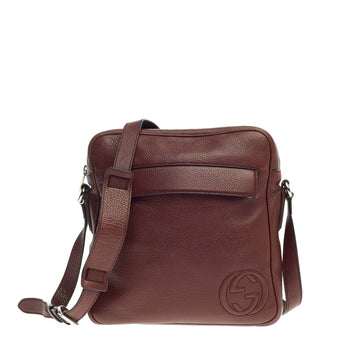 Gucci Soho Front Pocket Messenger Leather Medium