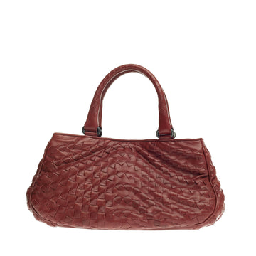 Bottega Veneta Snap Handle Tote Intrecciato Nappa Small