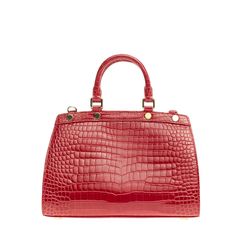 Buy Louis Vuitton Brea Handbag Crocodile PM Red 721302