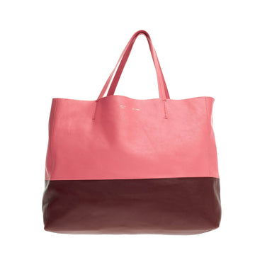 Celine Horizontal Bi-Cabas Tote Leather Large