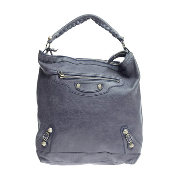 Balenciaga Day Hobo Giant Studs Leather