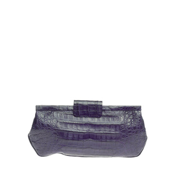 Nancy Gonzalez Frame Clutch Crocodile Long