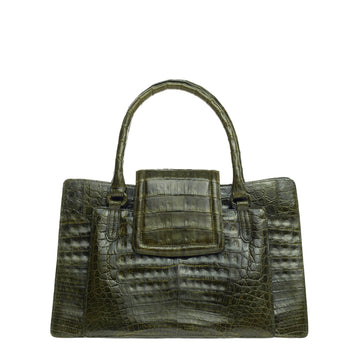 Nancy Gonzalez Top Flap Tote Crocodile Medium