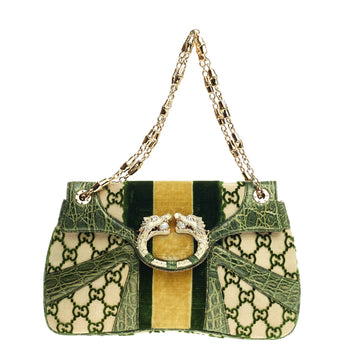 Gucci Jeweled Dragon Bag Velvet Monogram