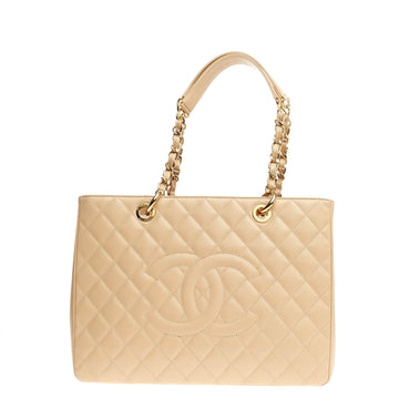 Chanel Grand Shopping Tote Quilted Caviar