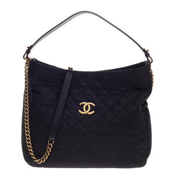 Chanel Country Chic Hobo Quilted Caviar Large