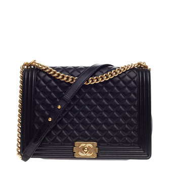 Chanel Boy Flap Quilted Lambskin Large