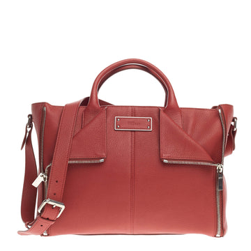 Alexander McQueen De Manta Convertible Zip Tote Leather Large