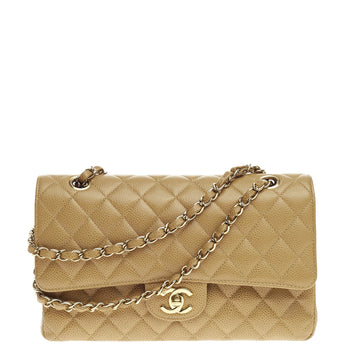 Chanel Classic Double Flap Quilted Caviar Medium
