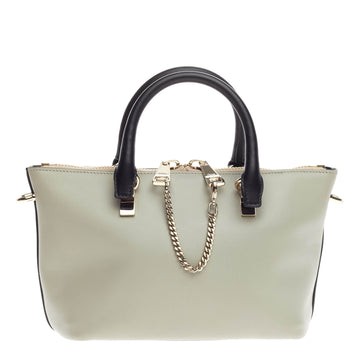 Chloe Bicolor Baylee Satchel Leather Mini