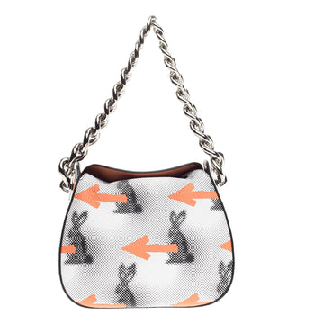 Prada Chain Shoulder Bag Printed Vitello Daino Small