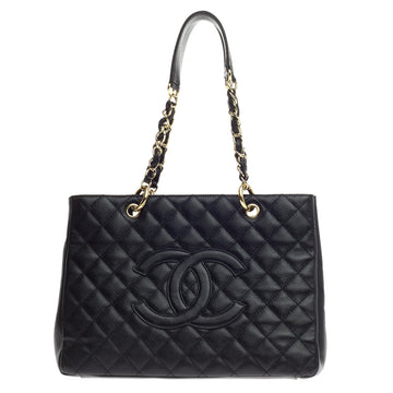 Chanel Grand Shopping Tote Quilted Caviar