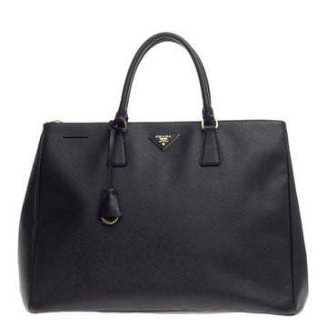 Prada Double Zip Lux Tote Saffiano Leather Large