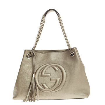 Gucci Soho Shoulder Bag Chain Strap Leather Medium