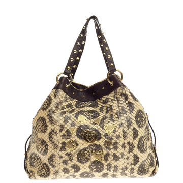 Gucci Irina Babouska Tote Python Large