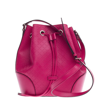 Gucci Bright Bucket Bag Diamante Leather Large