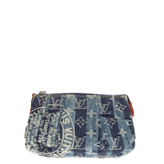Louis Vuitton Cosmetic Pouch Raye Limited Edition Denim