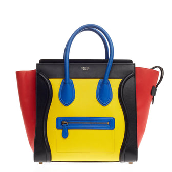 Celine Multicolor Luggage Leather Mini