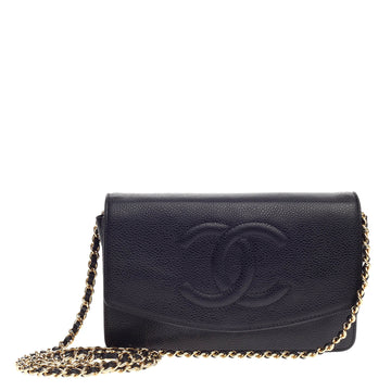Chanel Timeless Wallet on Chain Caviar