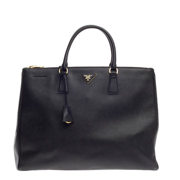 Prada Double Zip Lux Tote Saffiano Leather Large
