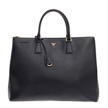 Prada Double Zip Lux Tote Saffiano Leather Large