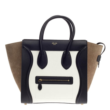 Celine Tricolor Luggage Leather Mini