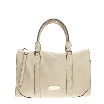 Burberry Alchester Bowling Bag Leather Medium