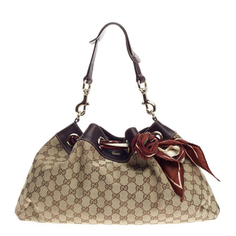 Gucci Positano Shoulder Bag GG Canvas