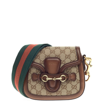 Gucci Lady Web Shoulder Bag GG Canvas Small