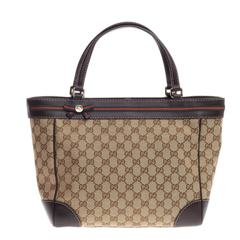 Gucci Mayfair Tote GG Canvas Wide