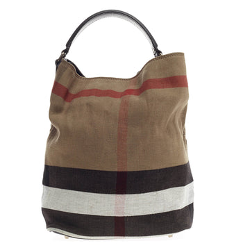 Burberry Ashby House Check Canvas Medium