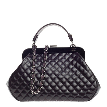 Chanel Doctor Frame Bag Quilted Patent Medium