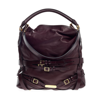 Burberry Bridle Gosford Hobo Leather Medium