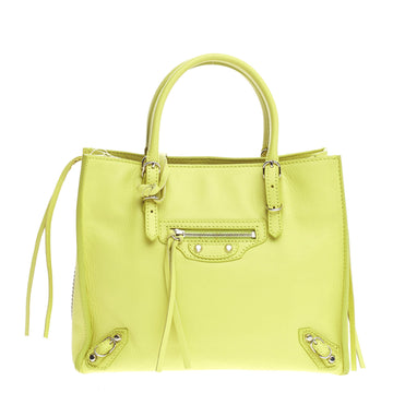 Balenciaga Papier A4 Zip Around Classic Studs Leather Mini 