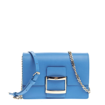 Roger Vivier Viv Icon Chain Crossbody Leather Micro